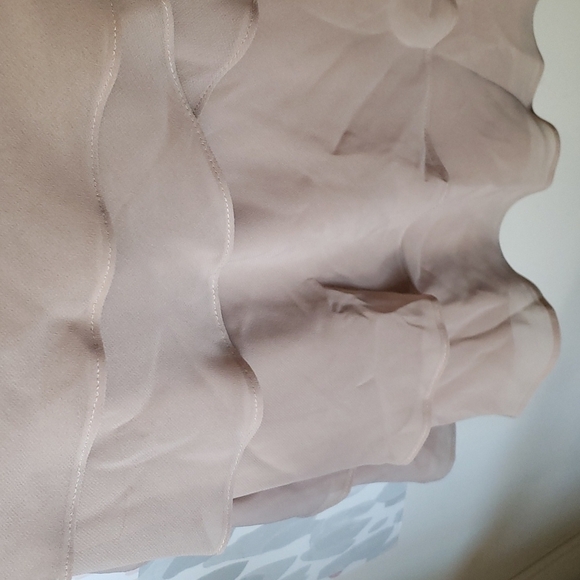 S.L. Fashions Plus Size Embellished Tiered Jacket Dress in Winter Ivory Size 14 - Picture 8 of 11